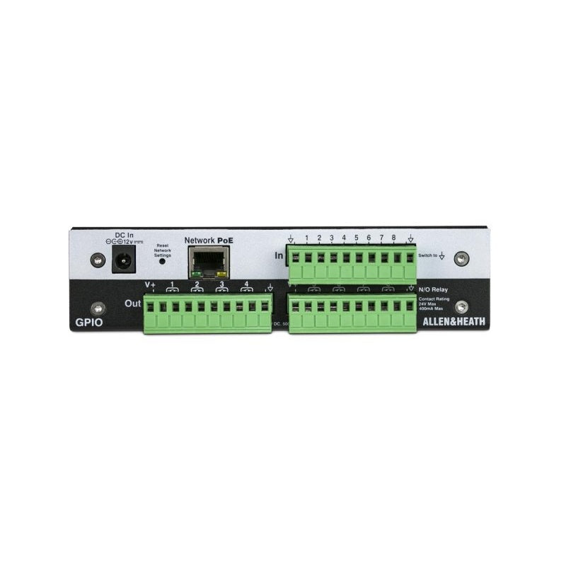 Allen & Heath GPIO general purpose I/O control interface, view 2