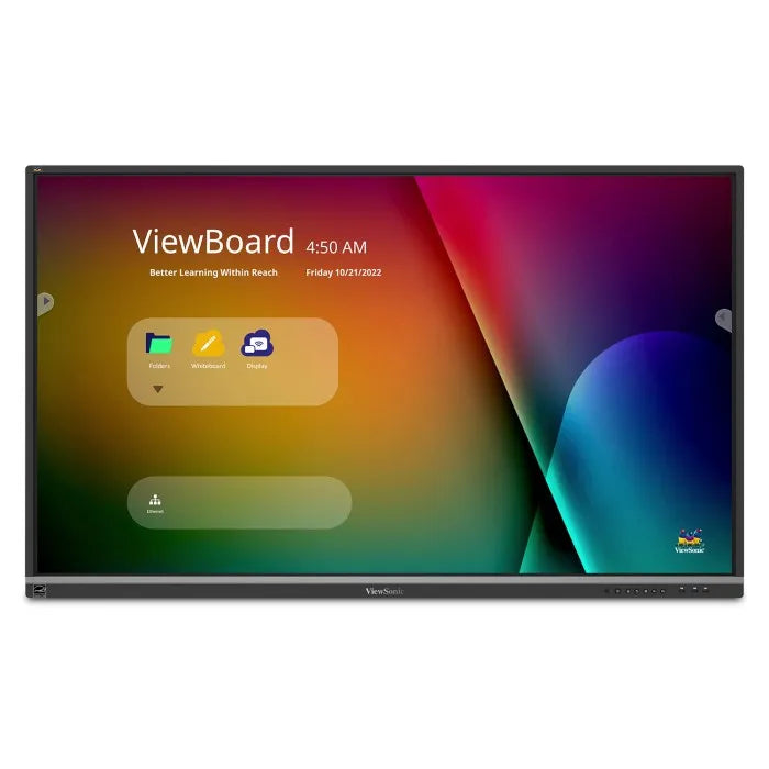 ViewSonic IFP6550 Gen 5 65 inch 4K interactive display front view