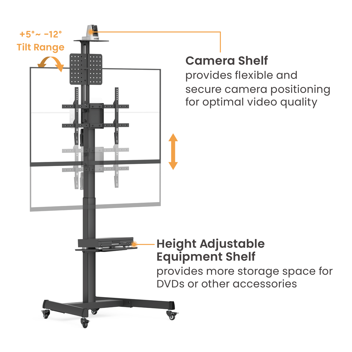 VSYS VTLS17H-46TW cart pegboard storage detail