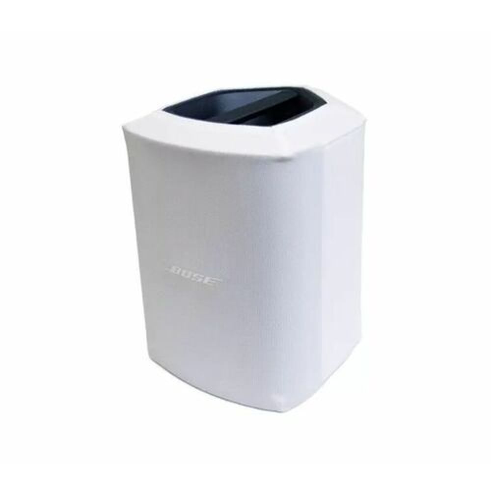 Bose S1 Pro+ play-through cover in white fitted over the S1 Pro+ speaker