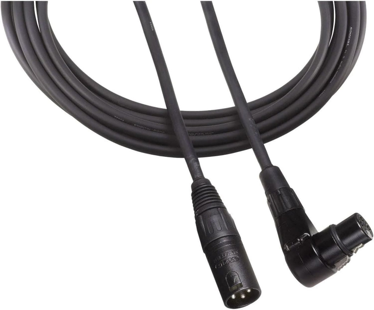 Audio-Technica AT8314-20R Right-Angle XLR Female to XLR Male Balanced Cable, 20 Feet product photo