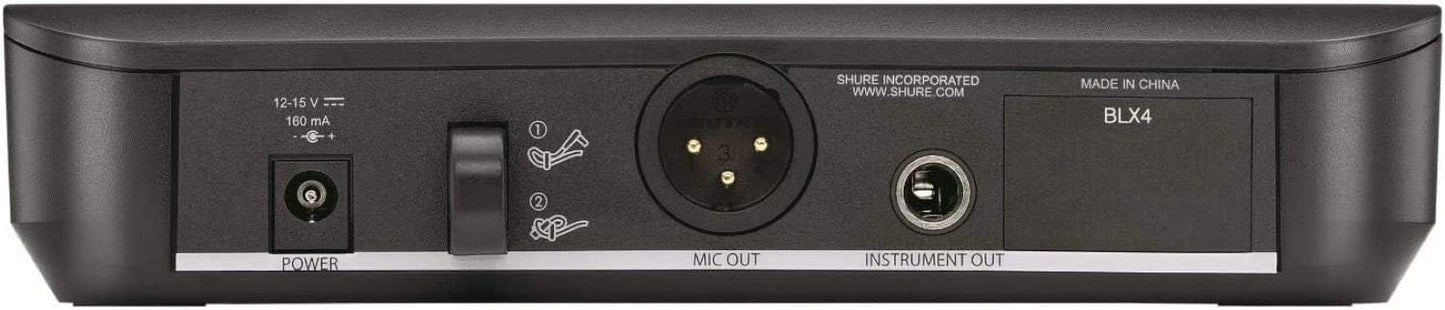Shure BLX14 Wireless Instrument System with Beta 98H/C Clip-on Gooseneck Microphone - J11 Band