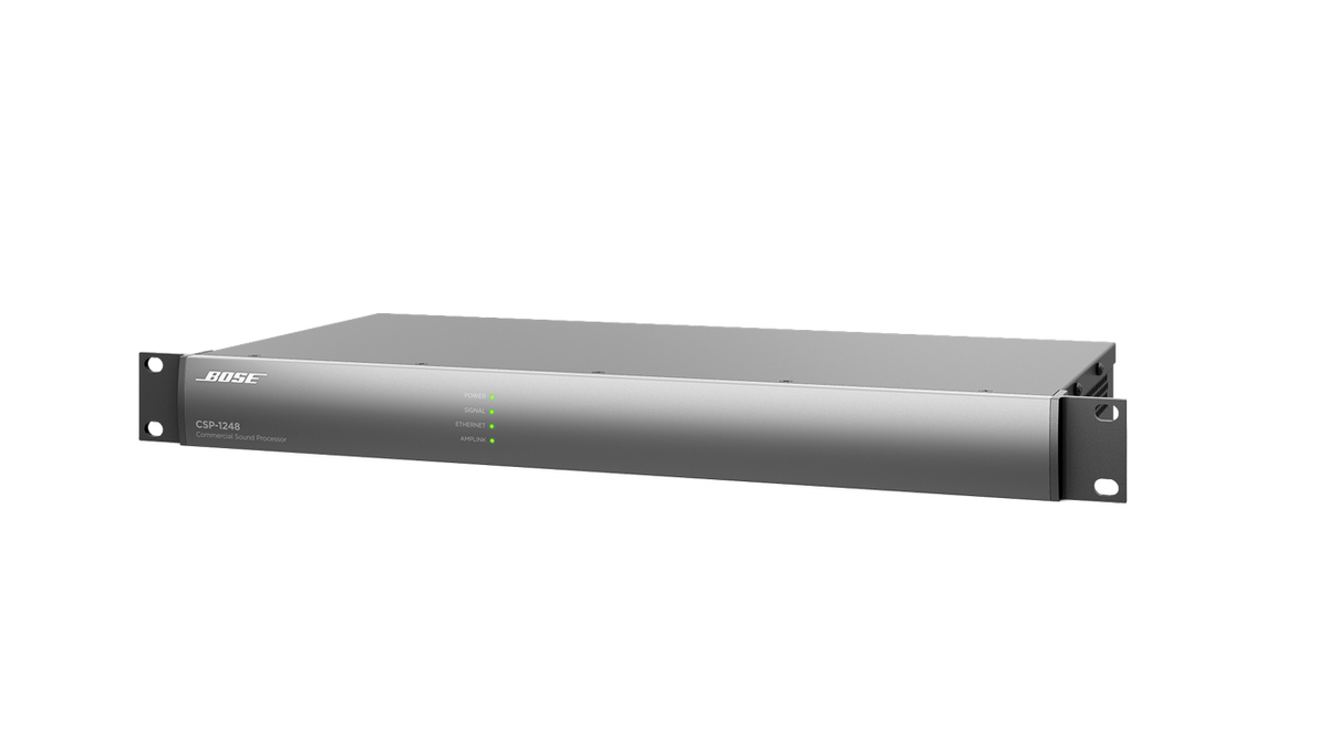 Bose CSP-1248 commercial sound processor, left facing angled view