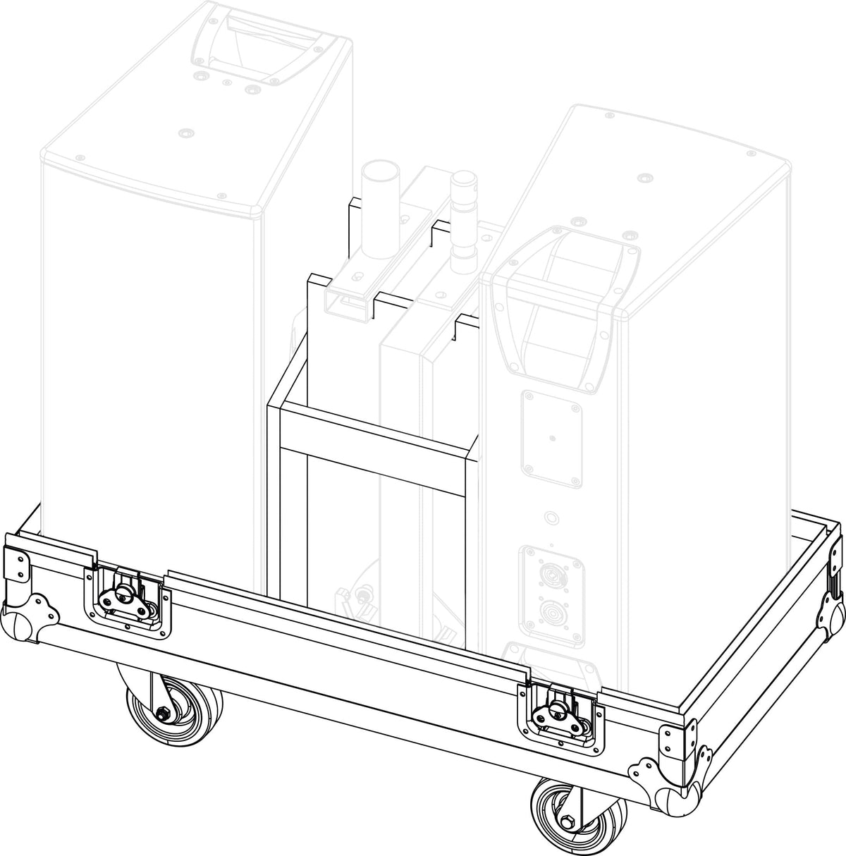 d&b audiotechnik E7473.000 touring case for YP