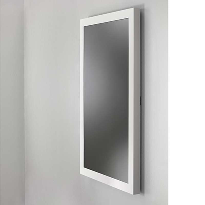 Chief MIDLW55UWPG Impact On-Wall Kiosk with Protective Glass, Portrait 55 Inch White