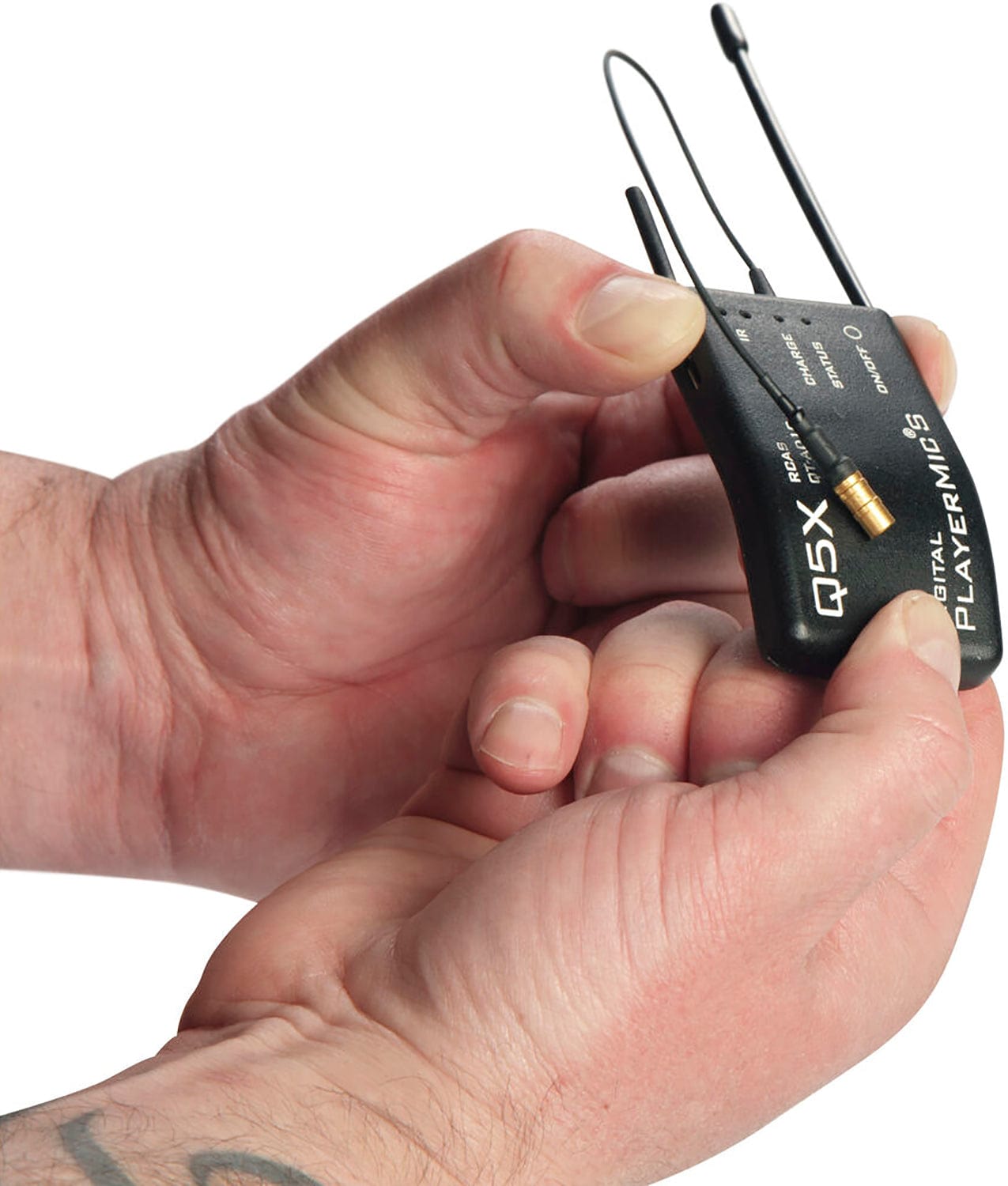 Shure QTAD10PS=-K55 AD10PS PlayerMic Short Transmitter - 606-694 MegaHertz