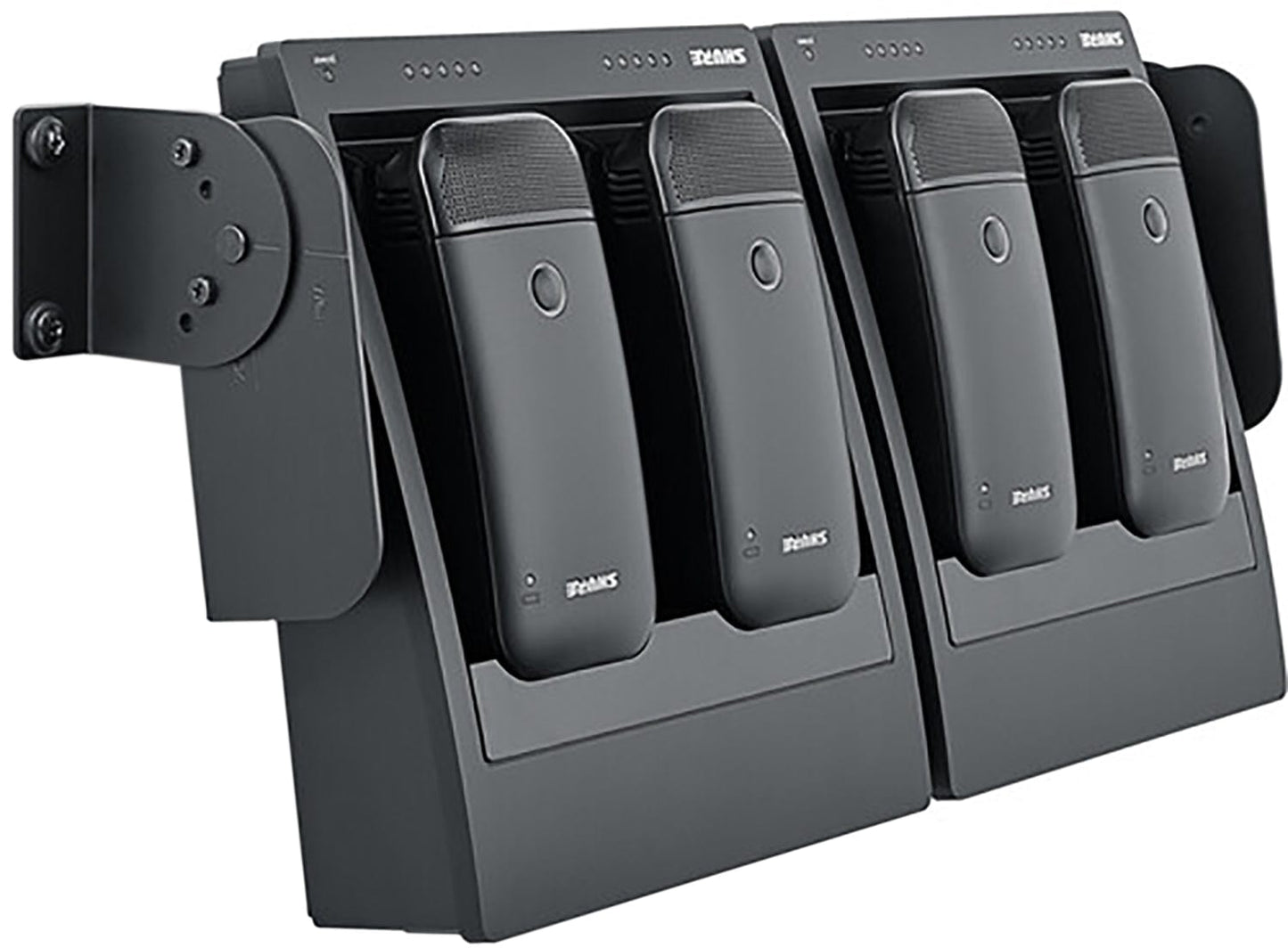 Shure SBC250 2-Bay Networked Charging Station for ULXD6 or ULXD8 Transmitters