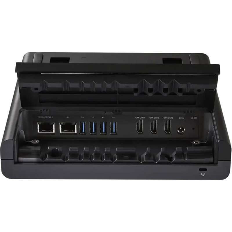 Shure IntelliMix touch panel rear connection bay