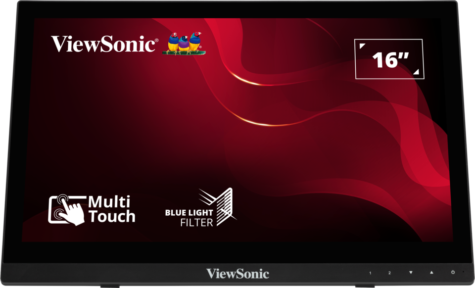 ViewSonic TD1630-3 16 inch touch monitor front view