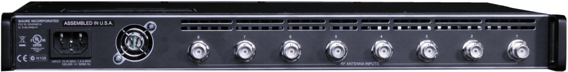 Shure PA821A Eight Port PSM Antenna Combiner