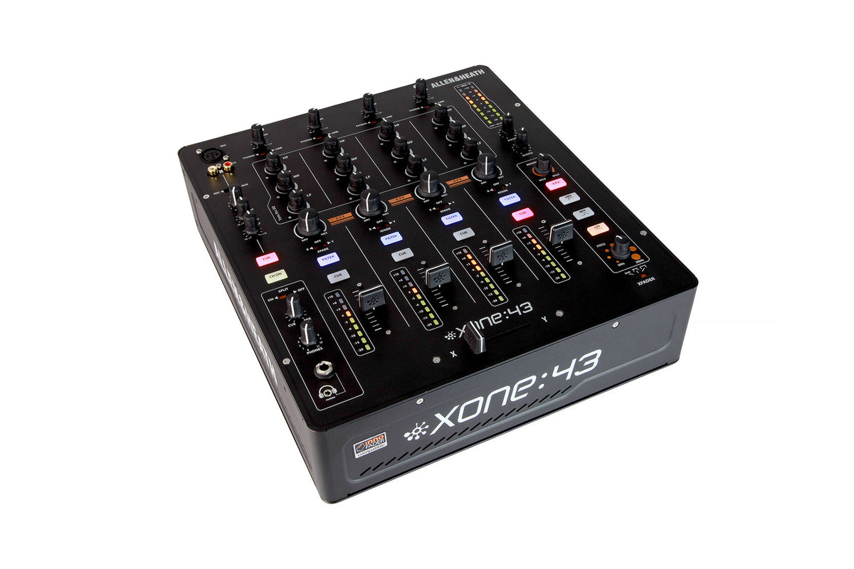 Allen & Heath XONE:43 club DJ mixer three quarter right view