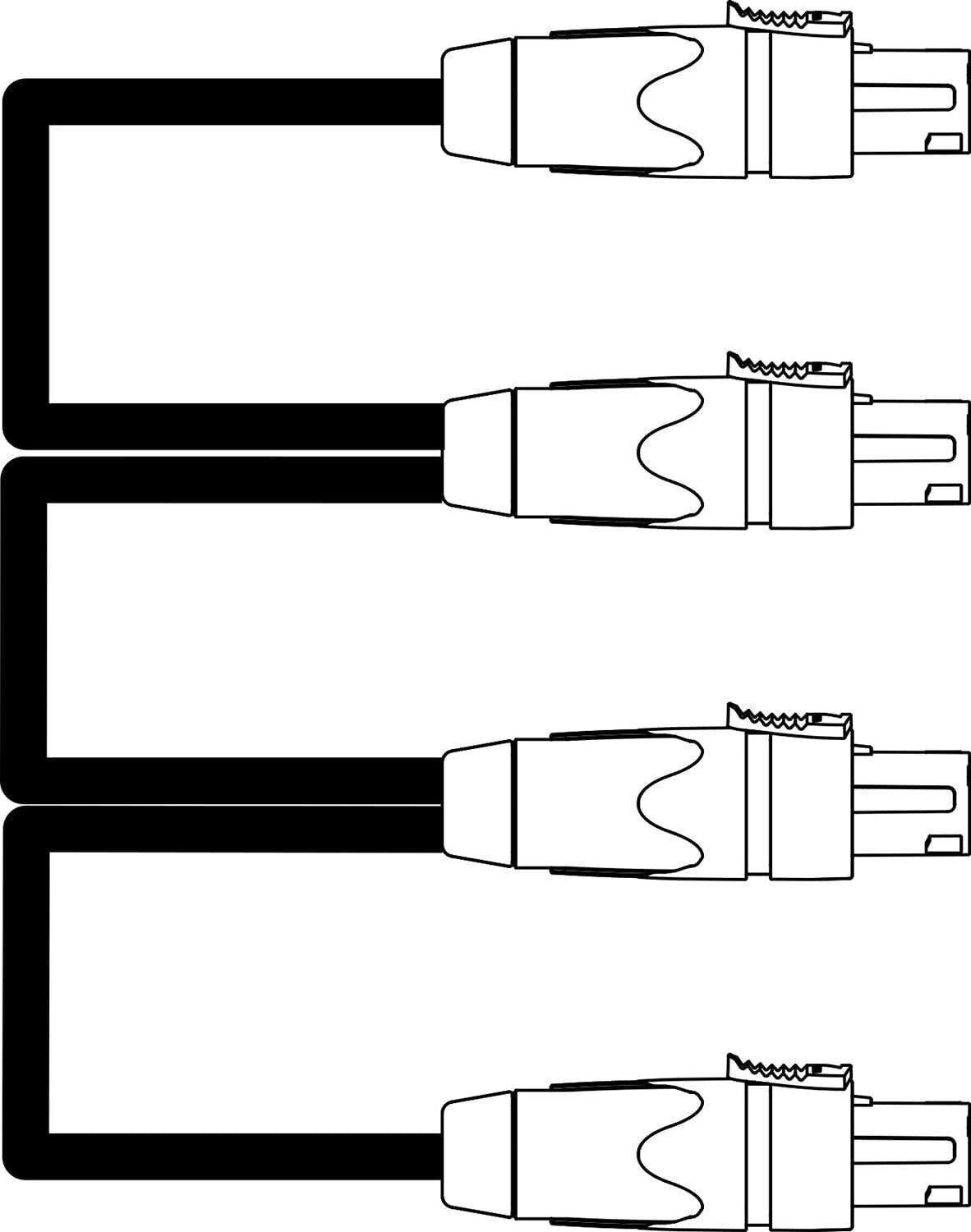 d&b audiotechnik Z2293.001 T Linkset NL4 Speaker Cable