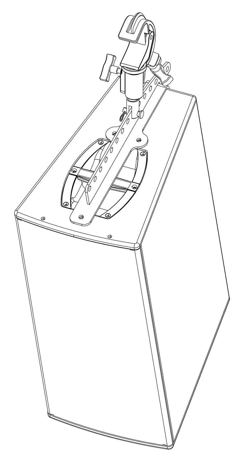 d&b audiotechnik Z5012.500 pipe clamp for TV spigot, view 10