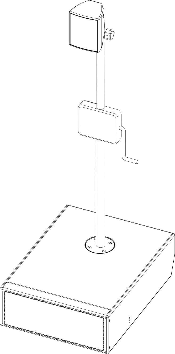 d&b audiotechnik Z5034.000.00 stand adapter with M10 thread, view 6