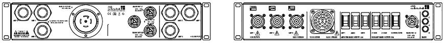 d&b audiotechnik Z5605.001 Mains Power Distribution / LS Connector Panel with 3x D40 NEMA Connectors