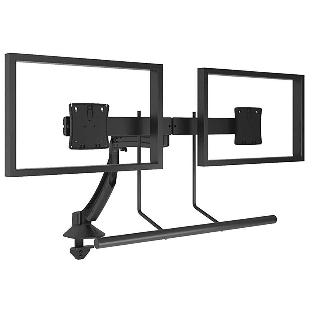 Chief K1D22HB K1 Desk Mount Dual Display 2L Arm H-Arrayblk