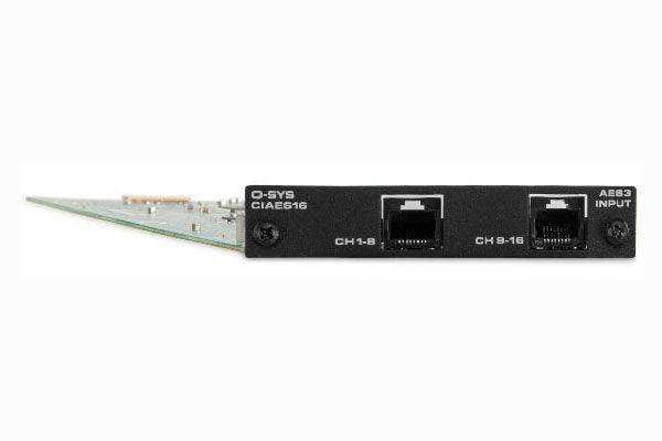 Q-SYS CIAES16: 16-ch AES-3 digital input card
