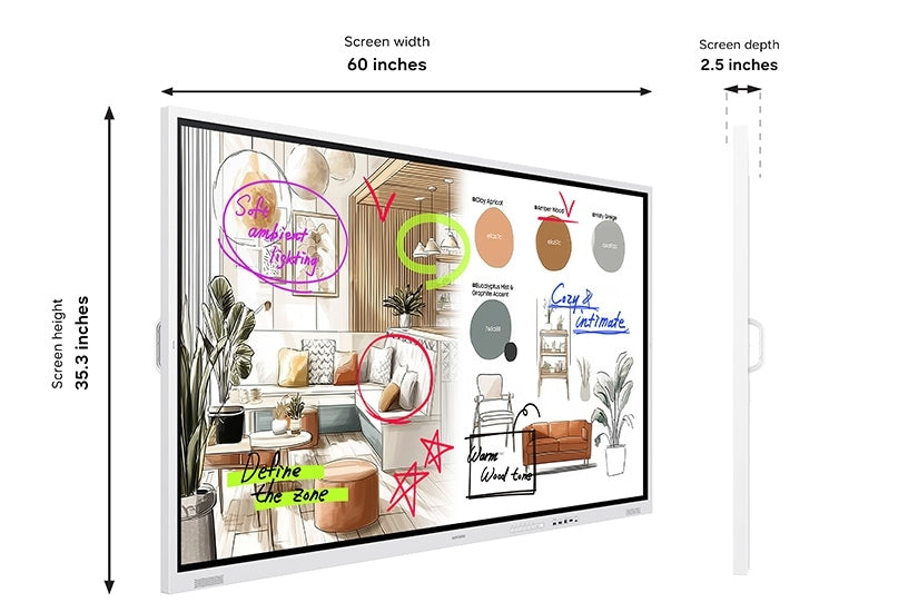 Samsung Flip Pro WMFX 65 inch interactive display writing use case