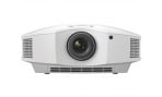 Sony VPL-HW65ES white projector installed in home theater room