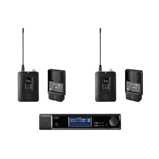 Audio-Technica ATW-D50-DRX-2B 2-Person Wireless Bodypack Audio System, DF2 470 to 608 MHz product photo