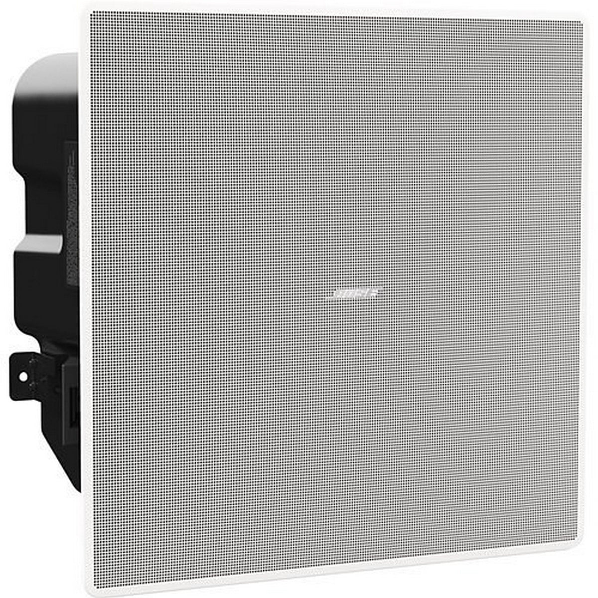 Bose EdgeMax EM90 in-ceiling loudspeaker, open box, front view of the square grille