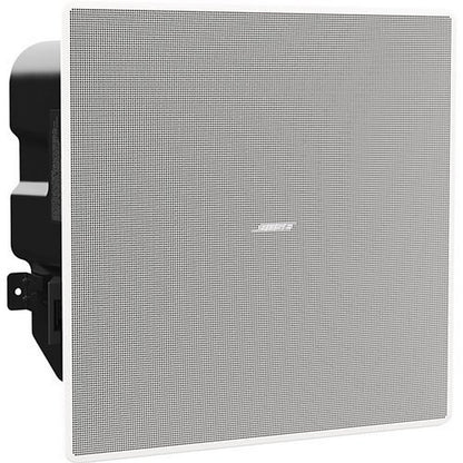 Bose EdgeMax EM90 in-ceiling loudspeaker, open box, front view of the square grille