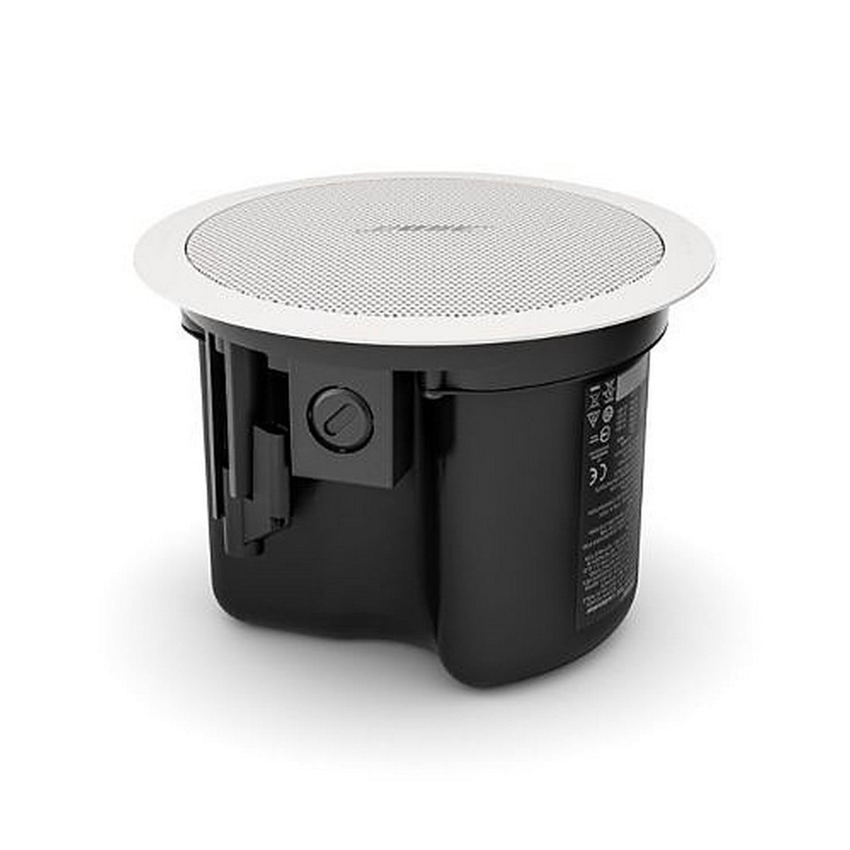 Bose FreeSpace FS2C white in-ceiling loudspeaker pair, in-ceiling enclosure angled view