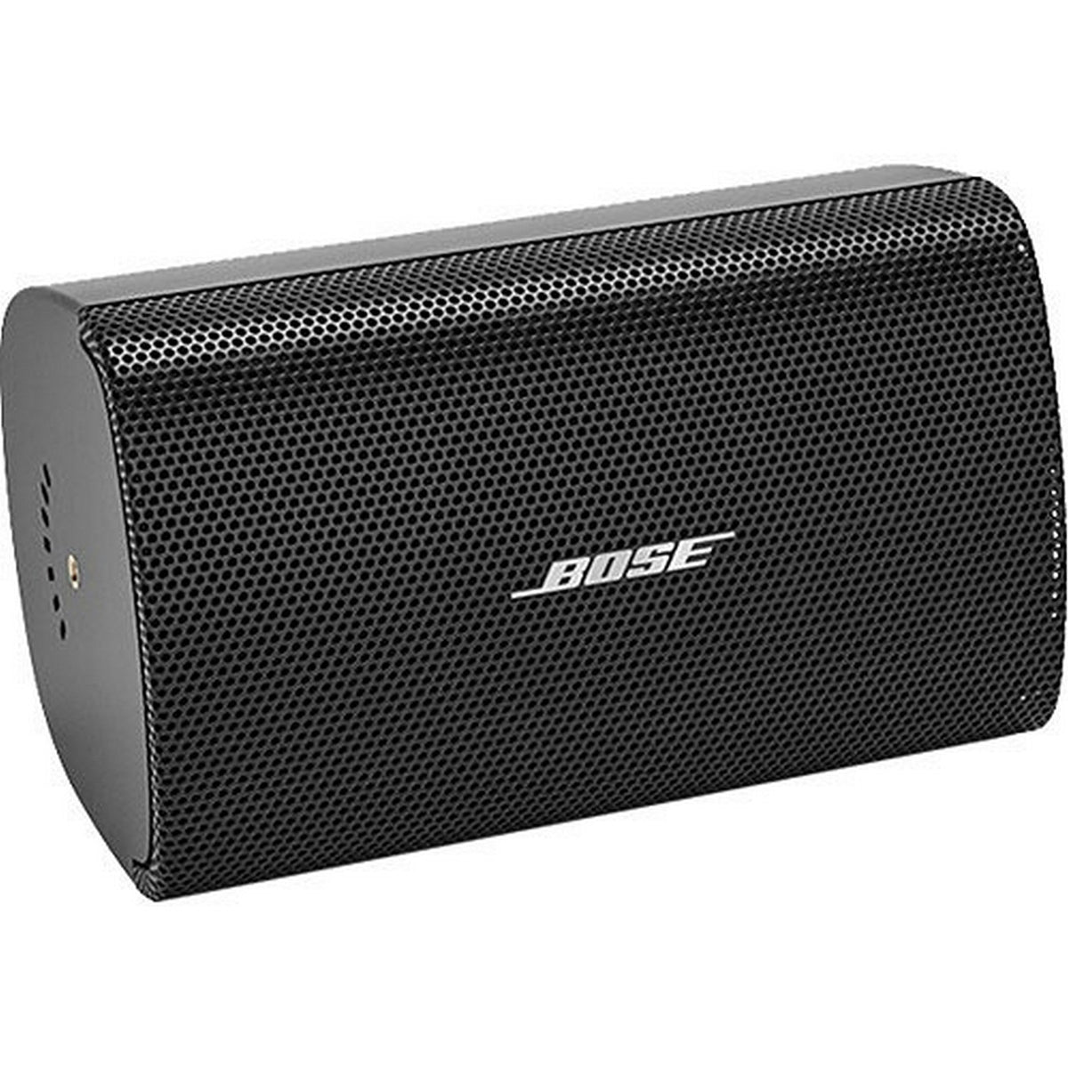 Bose FreeSpace FS2SE black surface mount loudspeaker pair, front view of the black speaker