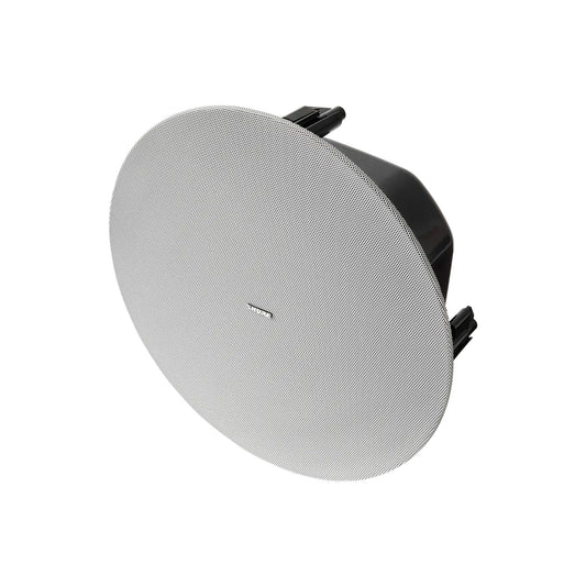 Shure MXP-5 white ceiling mount passive loudspeaker angled view