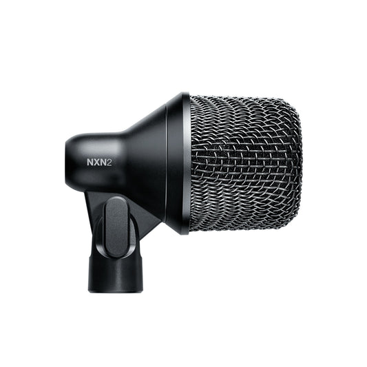 Shure Nexadyne 2 NXN2 kick drum microphone side view with model badge