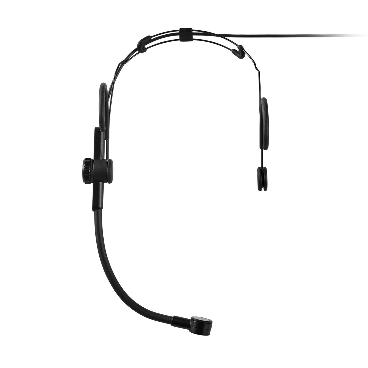 Shure SM39 headset microphone side view showing adjustable boom