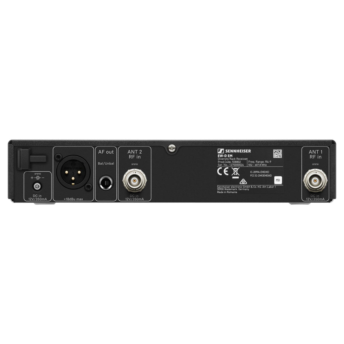 Sennheiser EW-D SK: BASE SET Digital Wireless Bodypack System, Frequency R1-6 (520 to 576 MHz), view 3