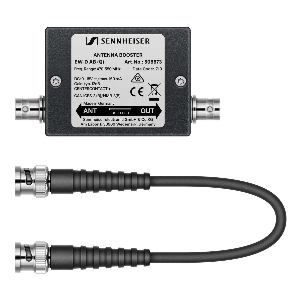 Sennheiser EW-D AB Inline: Antenna Booster, Frequency R (520 to 608 MHz)