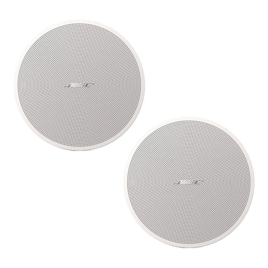 Bose DesignMax DM2C-LP 20W low profile ceiling speaker pair in white, product shot