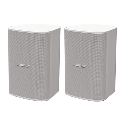 Bose DesignMax DM5SE white surface mount loudspeaker pair with QuickHold bracket