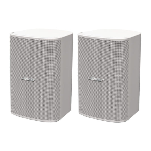 Bose DesignMax DM5SE white surface mount loudspeaker pair with QuickHold bracket