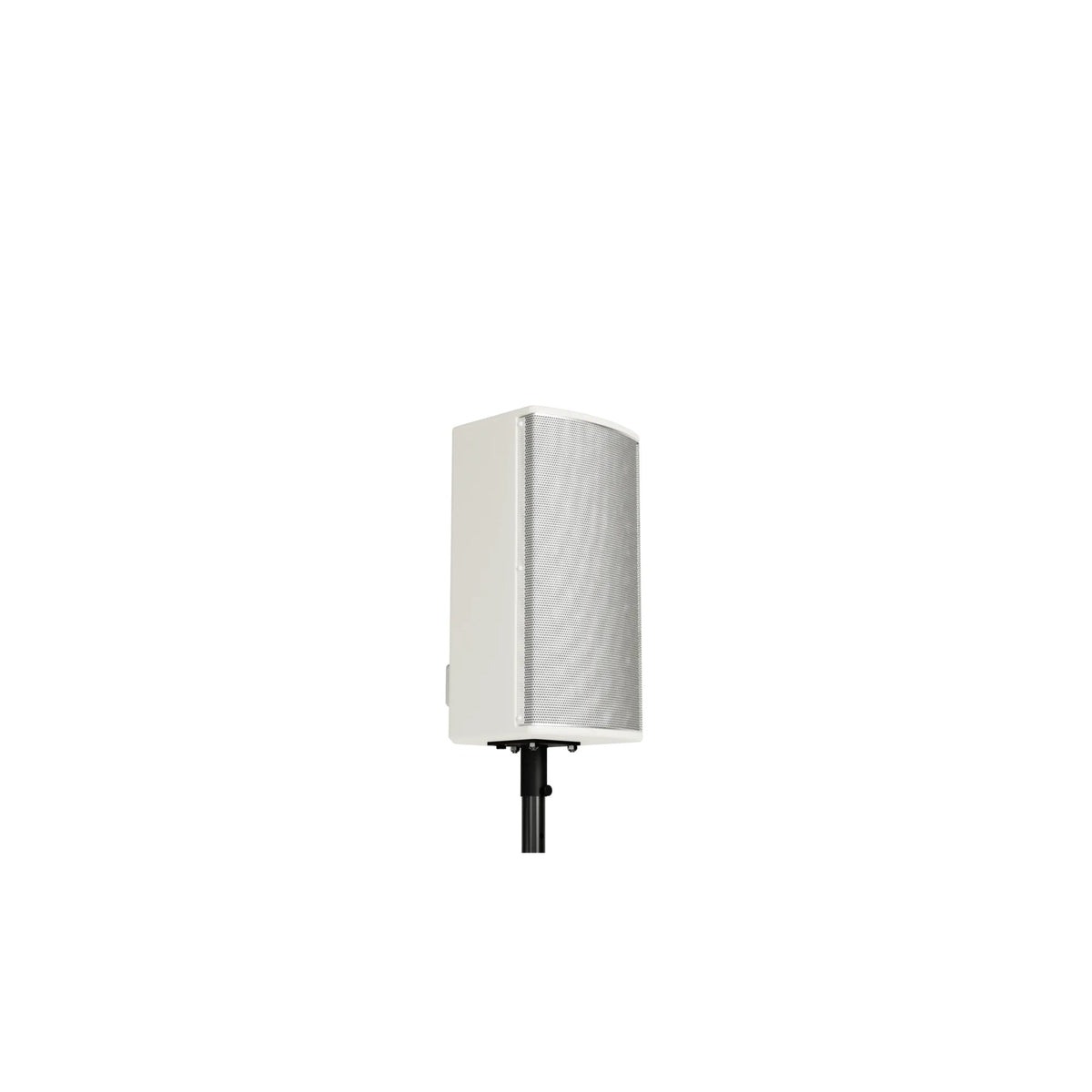 Bose AMU108 white speaker installed for outdoor zone fill coverage