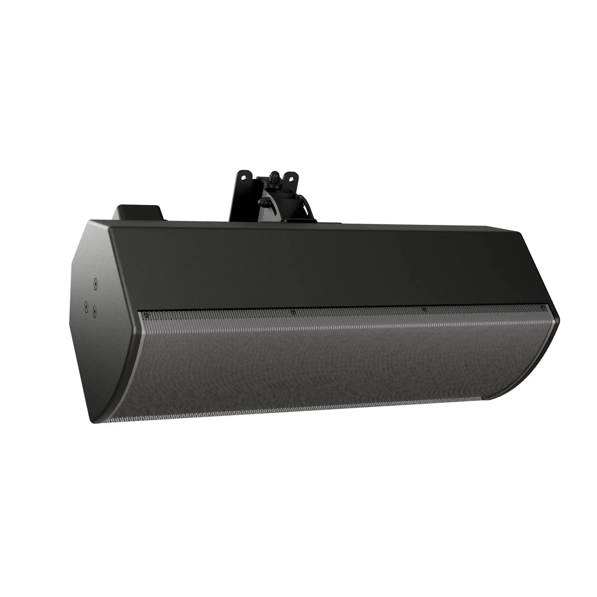Bose AMU208 ArenaMatch Utility loudspeaker in black, bottom view showing cabinet construction