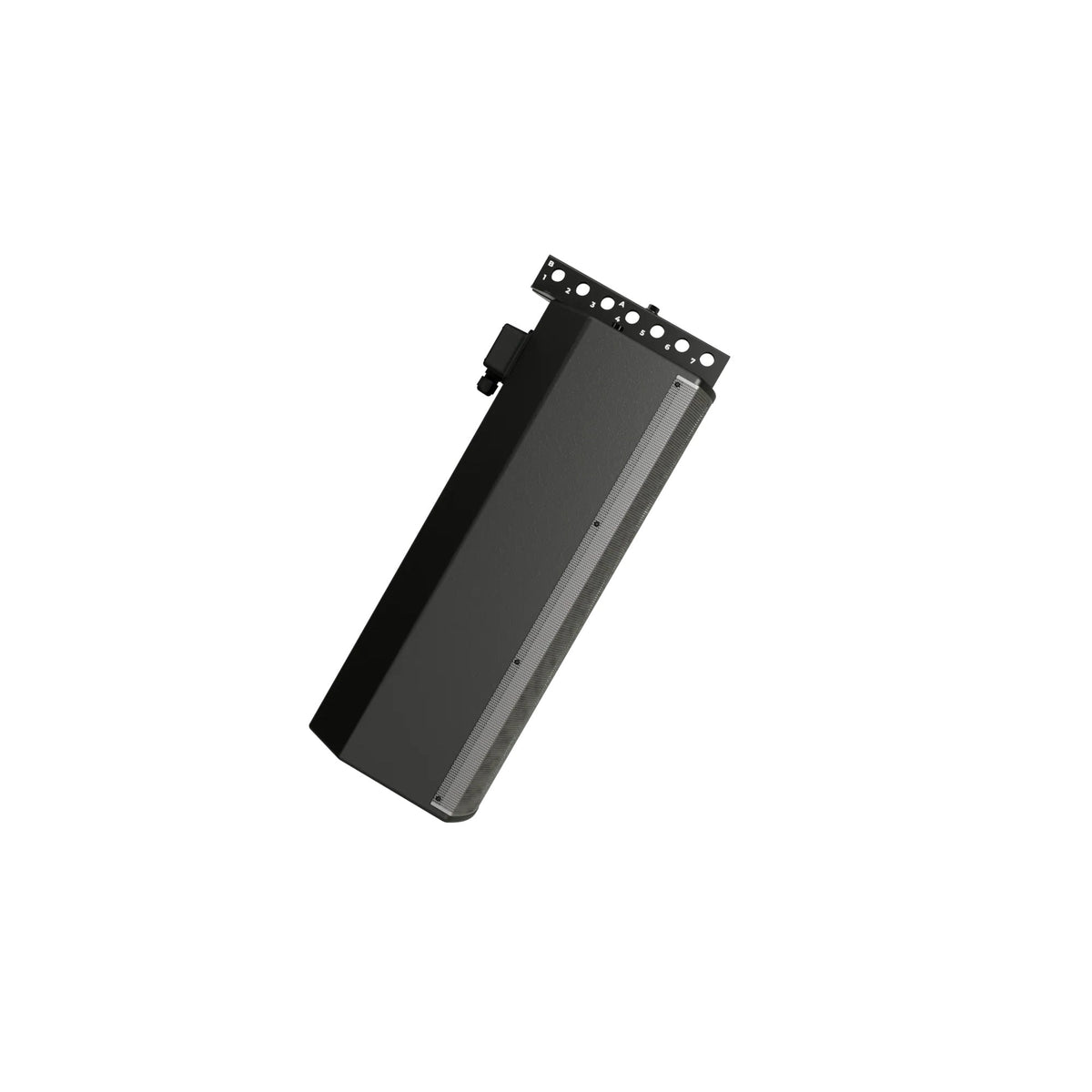 Bose AMU208 ArenaMatch Utility loudspeaker in black, top angle view of dual woofer configuration