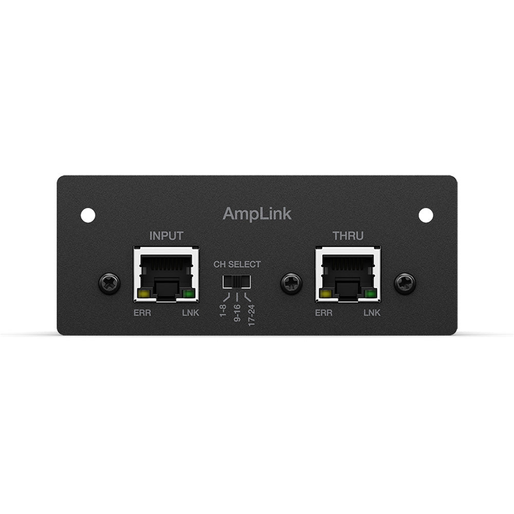 Bose PowerMatch AmpLink 24-channel input card installed in PowerMatch amplifier expansion slot