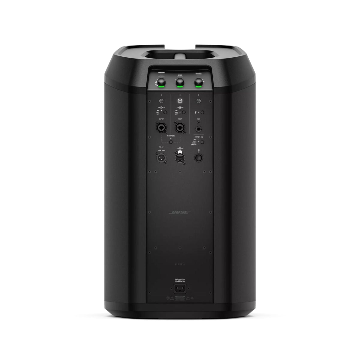 Bose L1 Pro16 line array system packed for transport with travel bag