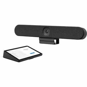 Logitech Rally Bar Huddle and Tap IP bundle in meeting room