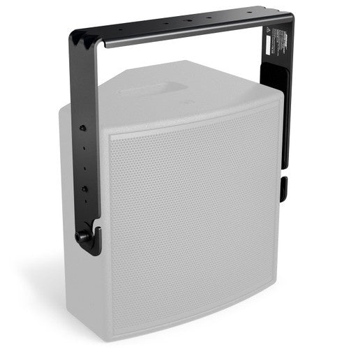 Bose AMM108 U-bracket attached to loudspeaker showing pitch angle adjustment