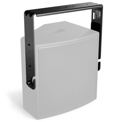 Bose AMM108 U-bracket attached to loudspeaker showing pitch angle adjustment