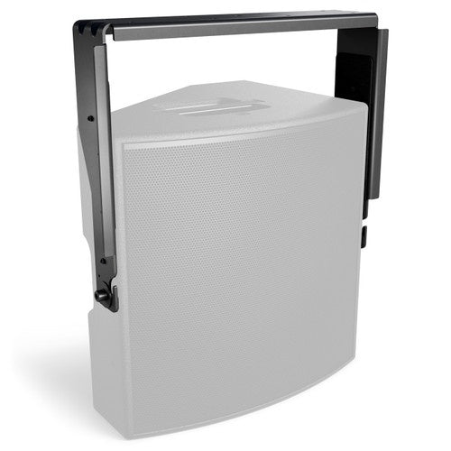 Bose AMM112 U-bracket attached to loudspeaker showing pitch angle adjustment