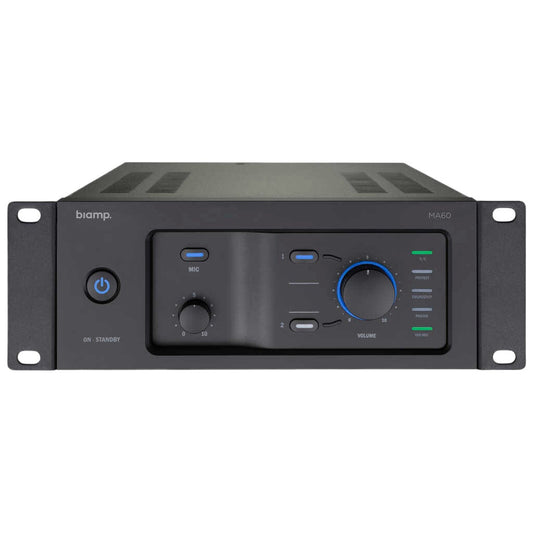 Biamp MA60 9.5 Inch Mixing Amplifier with Priority Routing