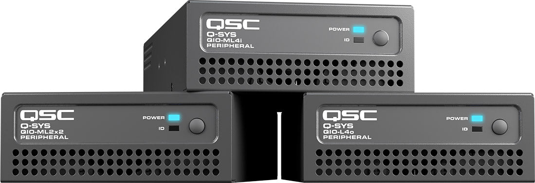 Q-SYS QIO-L4o: Network Audio Mic/Line I/O Expander, view 3