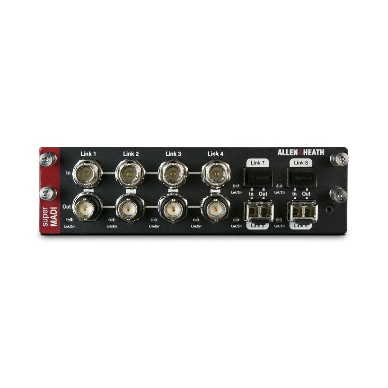 Allen & Heath superMADI v2 dLive Avantis audio networking card, view 2