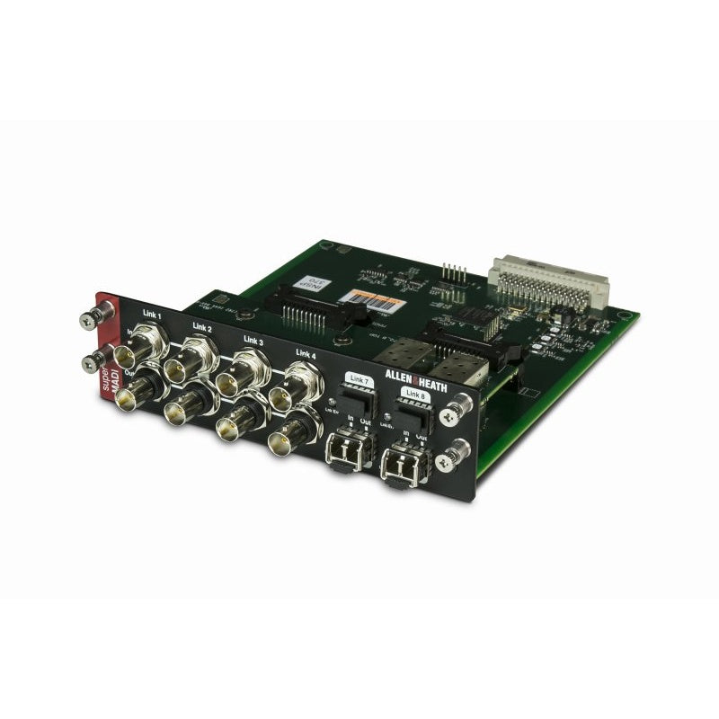 Allen & Heath superMADI v2 dLive Avantis audio networking card, view 3