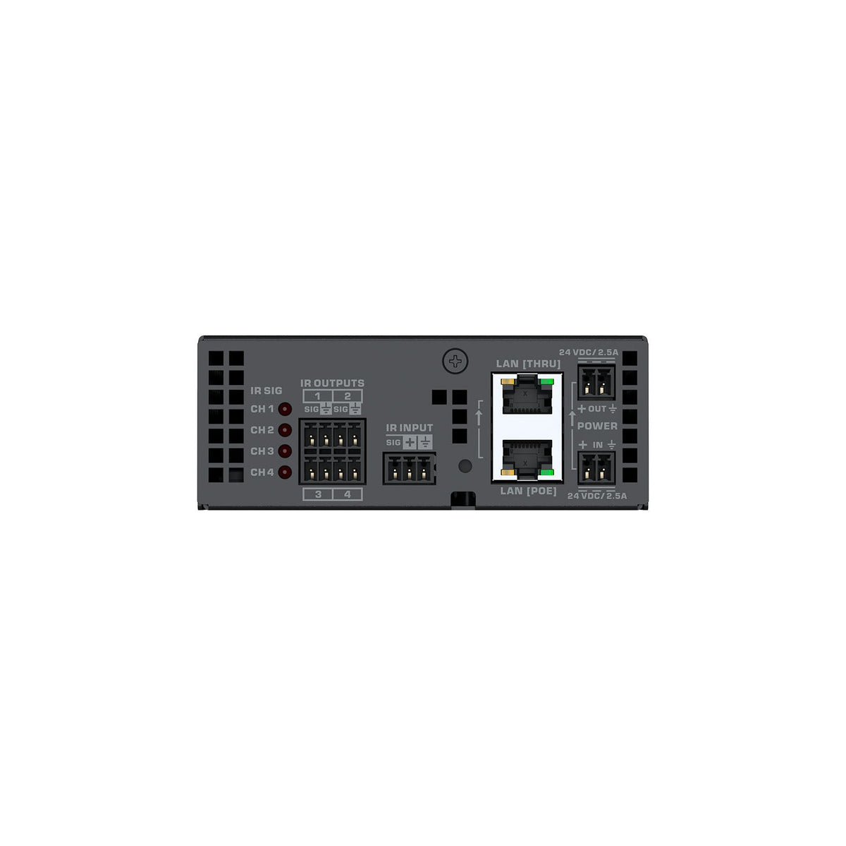 Q-SYS QIO-IR1x4: Network I/O Expander, view 3